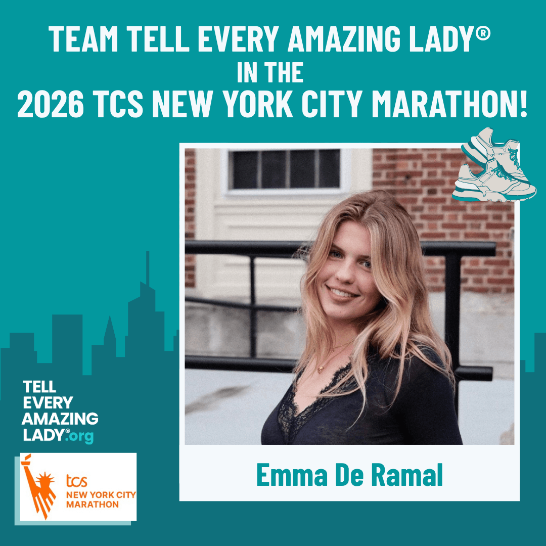 Meet emma running for team tell every amazing lady® at the 2026 TCS New York City marathon