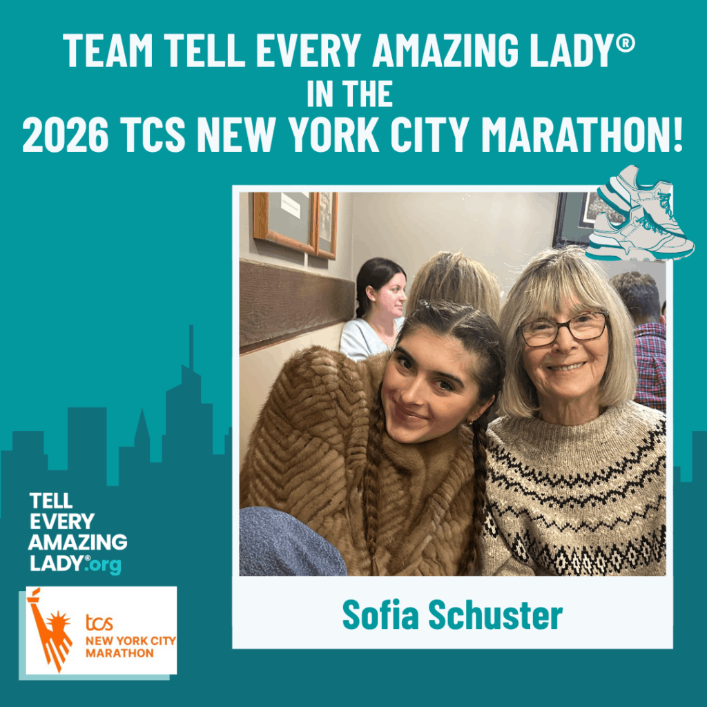 Meet sofia running for team tell every amazing lady® at the 2026 TCS New York City marathon