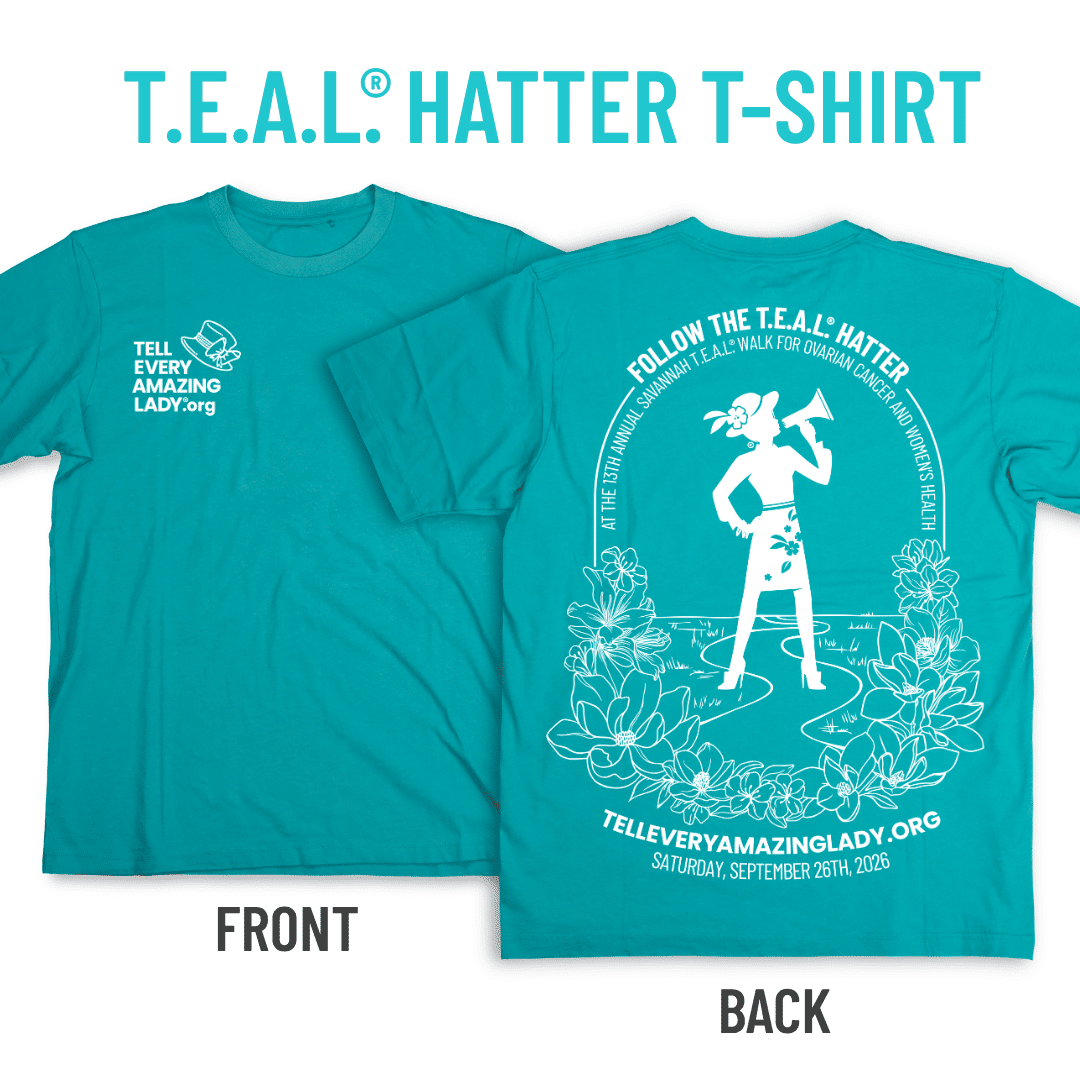 shirt for 13th annual savannah teal walk
